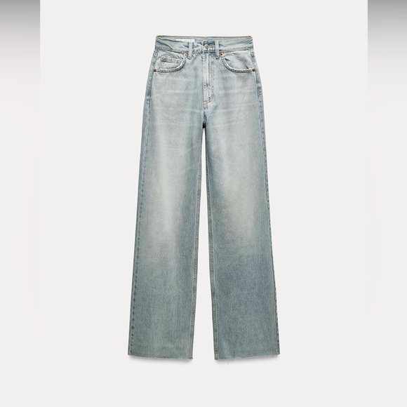 FULL LENGTH TRF HIGH RISE WIDE LEG JEANS - Picture 2 of 9